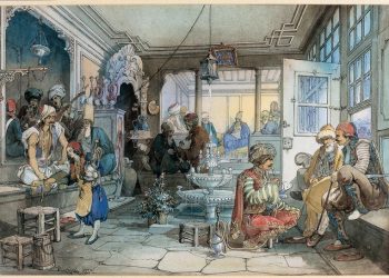 illustration café oriental