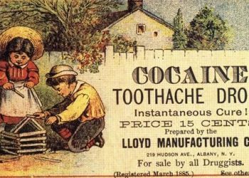 publicité de la cocaïne pour les problèmes dentaires